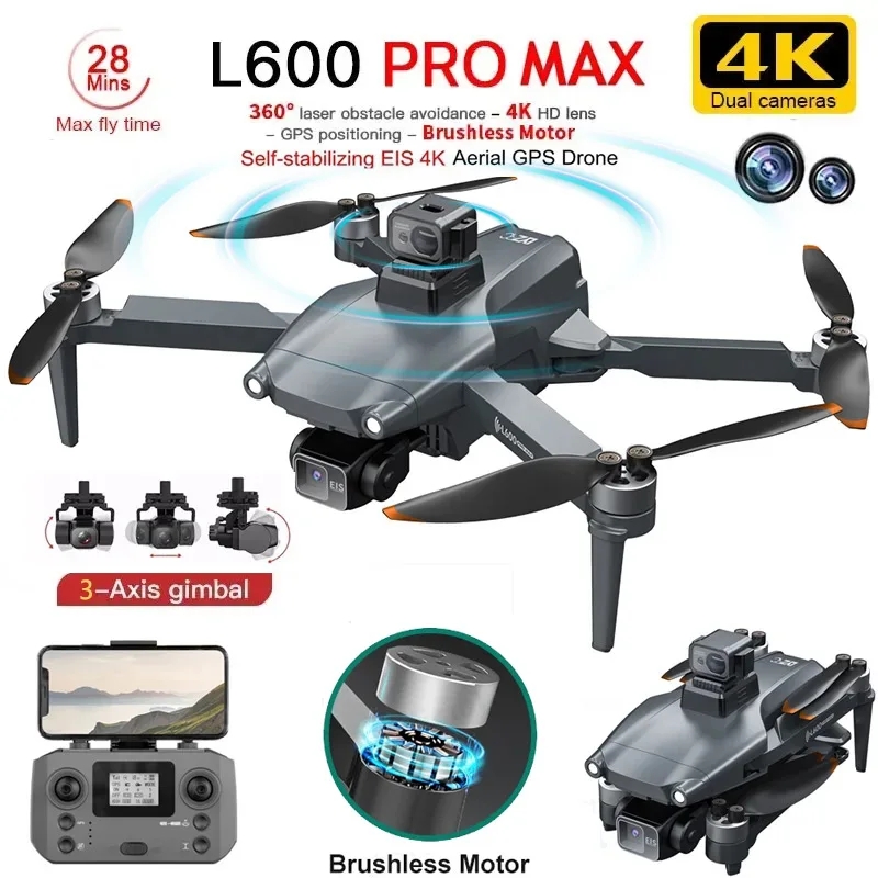 Drone Photogrammetry - L600 PRO MAX Drone GPS profesional,